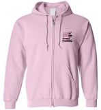 Nurse Flag with Heart Stethoscope Zipper Hoodie
