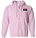 Marsha RN Nurse Flag Zipper Hoodie