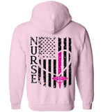 Marsha RN Nurse Flag Zipper Hoodie