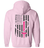 Pink Nurse Flag Zipper Hoodie CK1251
