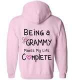 Being a Grammy Makes My Life Complete Zipper Hoodie CK3177