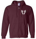 My GrandDaughter Is My Guardian Angel Watching Over Me Zipper Hoodie Jacket