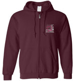 Nurse Flag with Stethoscope Unisex Zipper Hoodie Jacket