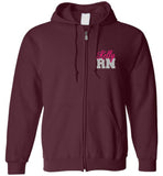 Nurse Flag Kelly RN Zipper Hoodie
