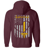 911 Dispatch Zipper Hoodie with Name