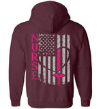 Nurse Flag Kelly RN Zipper Hoodie