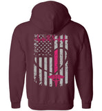 RN Nurse Flag Zipper Hoodie