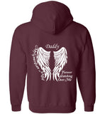 Daddy Guardian Angel Zipper Hoodie