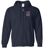 Labor & Delivery Nurse Flag Zipper Hoodie
