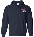 Danielle RN Labor and Delivery Nurse Flag Zipper Hoodie