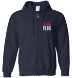 Nurse Flag Kelly RN Zipper Hoodie