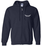 Sister Memorial Front Zipper Hoodie - I Have a Angel in Heaven I call her Sister