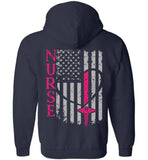 Nurse Flag Kelly RN Zipper Hoodie