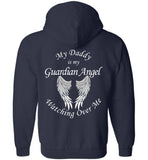 Daddy Guardian Angel Zipper Hoodie