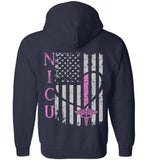 Alanna NICU Flag Zipper Hoodie