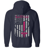 RN Nurse Flag Zipper Hoodie
