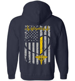 911 Dispatch Zipper Hoodie with Name