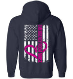 RN Emergency Room Nurse Zipper Hoodie