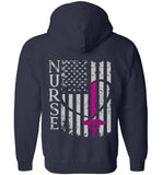 Lynnea RN Nurse Flag Zipper Hoodie