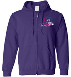 Jen RN, BSN, WCC Nurse Flag Zipper Hoodie