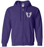 My GrandDaughter Is My Guardian Angel Watching Over Me Zipper Hoodie Jacket