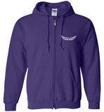 Sister Memorial Front Zipper Hoodie - I Have a Angel in Heaven I call her Sister