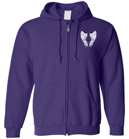 My Pop Is My Guardian Angel Zipper Hoodie