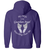 Wife Guardian Angel Zipper Hoodie