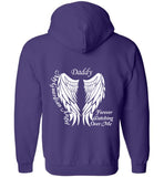 Daddy Guardian Angel Zipper Hoodie