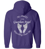 Daddy Guardian Angel Zipper Hoodie