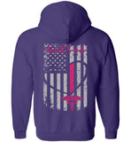 RN Nurse Flag Zipper Hoodie