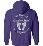 Husband Guardian Angel Zipper Hoodie Jacket