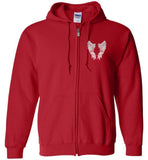 My GrandDaughter Is My Guardian Angel Watching Over Me Zipper Hoodie Jacket