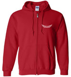 Sister Memorial Front Zipper Hoodie - I Have a Angel in Heaven I call her Sister