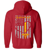 911 Dispatch Zipper Hoodie with Name