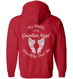 Daddy Guardian Angel Zipper Hoodie