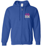 Nurse Flag Kelly RN Zipper Hoodie