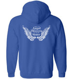 Sister Memorial Front Zipper Hoodie - I Have a Angel in Heaven I call her Sister