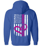 RN Emergency Room Nurse Zipper Hoodie