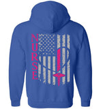 Nurse Flag Kelly RN Zipper Hoodie