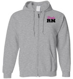 Marsha RN Nurse Flag Zipper Hoodie