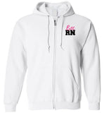 Bec RN Nurse Flag Zipper Hoodie