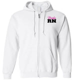 Marsha RN Nurse Flag Zipper Hoodie
