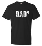 Dad Of Four T-Shirt Father's Day Gift From Kids (CK1090-4)