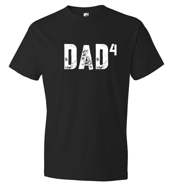 Dad Of Four T-Shirt Father's Day Gift From Kids (CK1090-4)