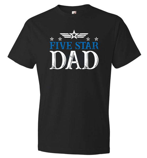 Five Star Dad T-Shirt - Father's Day Gift Ideas - Dad Birthday Gift (CK1041)