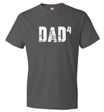 Dad Of Four T-Shirt Father's Day Gift From Kids (CK1090-4)