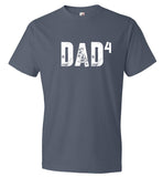 Dad Of Four T-Shirt Father's Day Gift From Kids (CK1090-4)