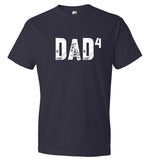 Dad Of Four T-Shirt Father's Day Gift From Kids (CK1090-4)