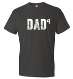 Dad Of Four T-Shirt Father's Day Gift From Kids (CK1090-4)